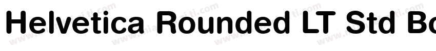 Helvetica Rounded LT Std Bold字体转换